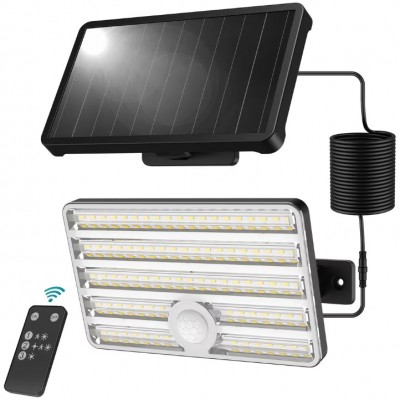 Lampa solara de perete Ustellar LED UT88269, 2500lm, Telecomanda,  3 moduri, senzor de miscare