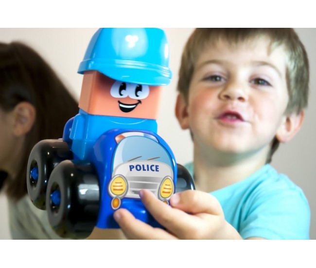 Joc constructii tematic statie politie - miniland