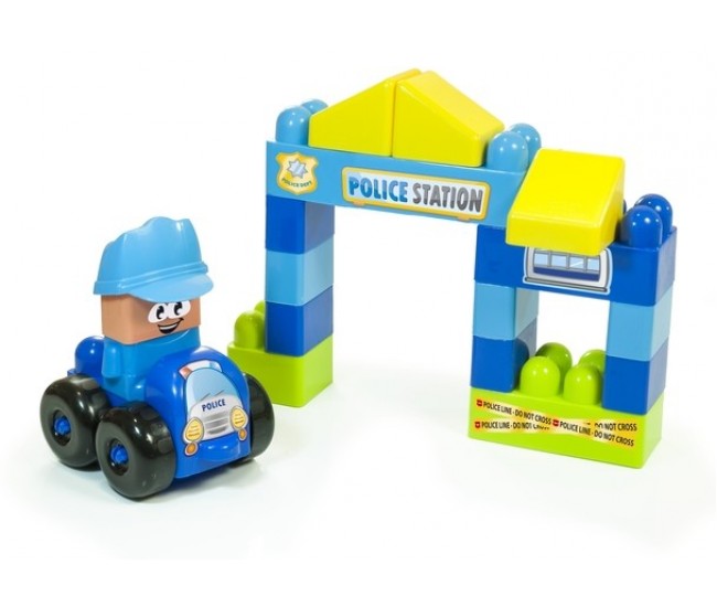 Joc constructii tematic statie politie - miniland