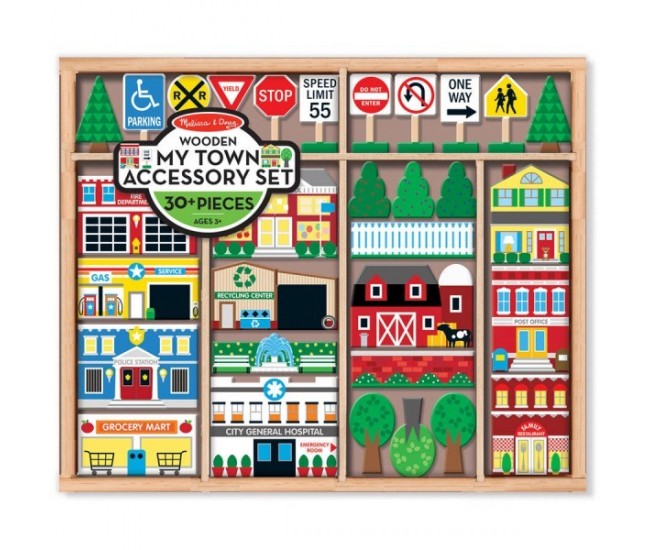 Figurine din lemn orasul meu - melissa and doug