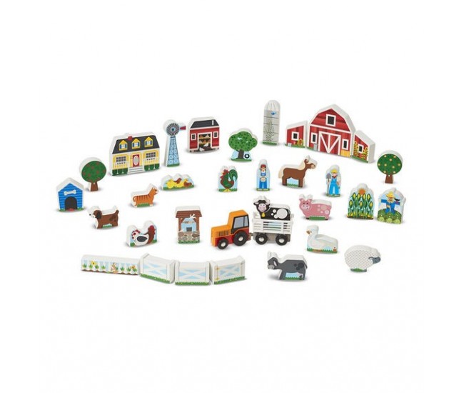 Figurine din lemn ferma melissa and doug