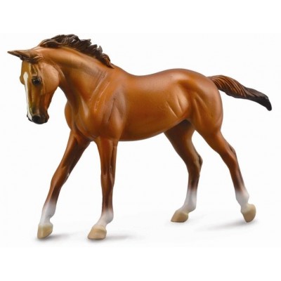 Figurina cal thoroughbred mare chestnut deluxe