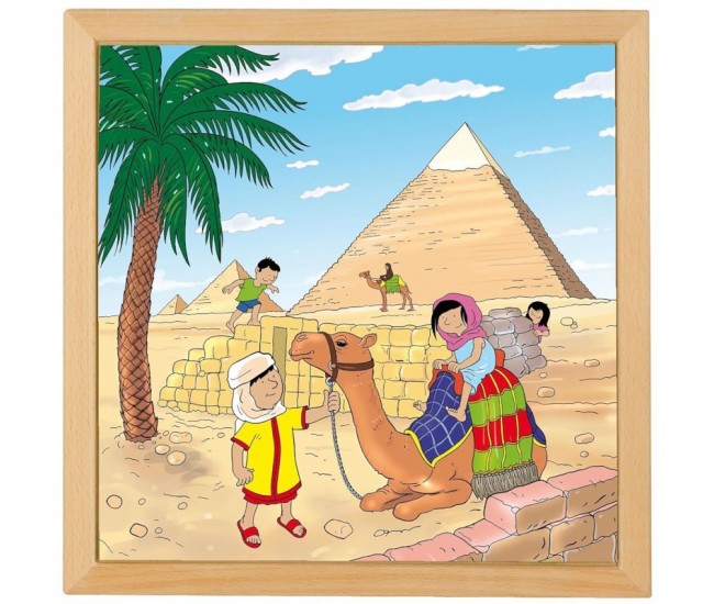 Puzzle minunile lumii piramide - educo