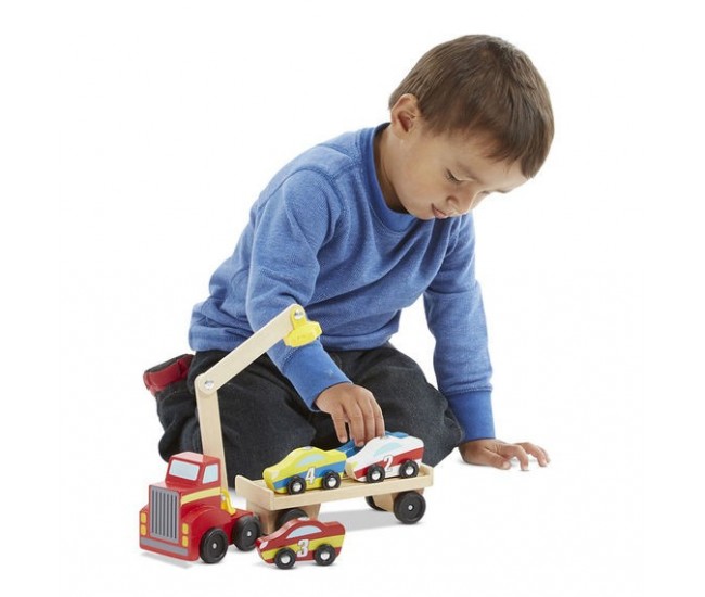 Transportor de masini cu elevator magnetic melissa and doug