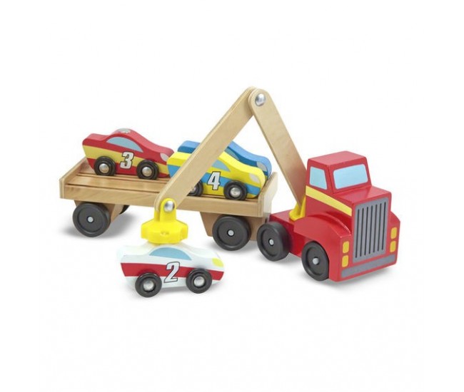 Transportor de masini cu elevator magnetic melissa and doug