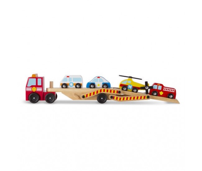 Transportor cu vehicule de urgenta melissa and doug