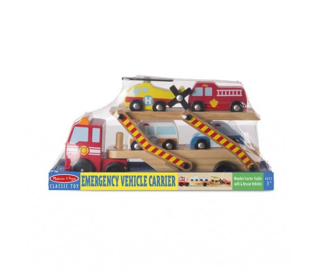 Transportor cu vehicule de urgenta melissa and doug