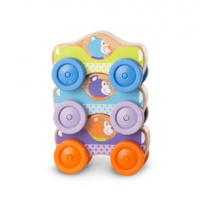 Masinute de stivuit cu animale - melissa and doug