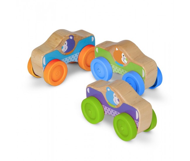 Masinute de stivuit cu animale - melissa and doug