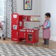 Bucatarie de jucarie din lemn red vintage kidkraft