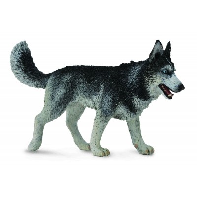 Figurina caine husky siberian l collecta