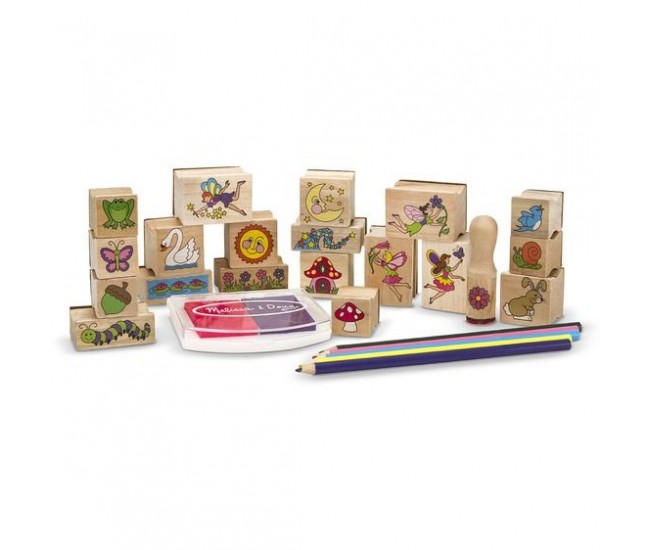 Set de stampile gradina zanelor - melissa & doug