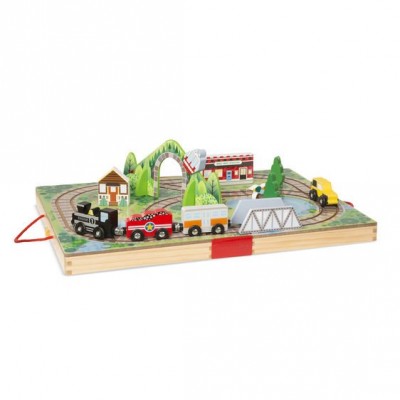 Set de joaca portabil trenuletul - melissa & doug