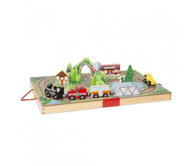 Set de joaca portabil trenuletul - melissa & doug