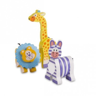 Set 3 jucarii pentru motricitate safari - melissa & doug