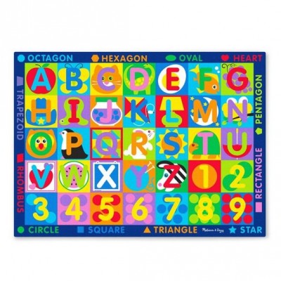 Covor de joaca litere si forme geometrice - melissa & doug