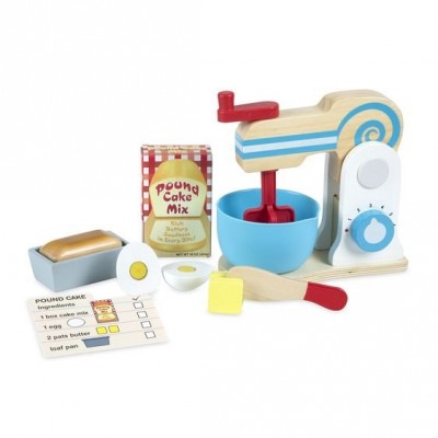 Set de joaca din lemn mixer pentru prajituri - melissa & doug