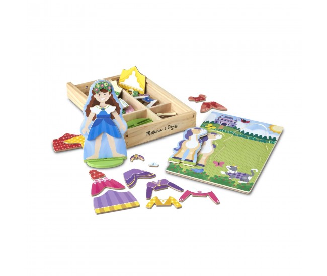 Set magnetic de imbracat printesa si calutul - melissa & doug