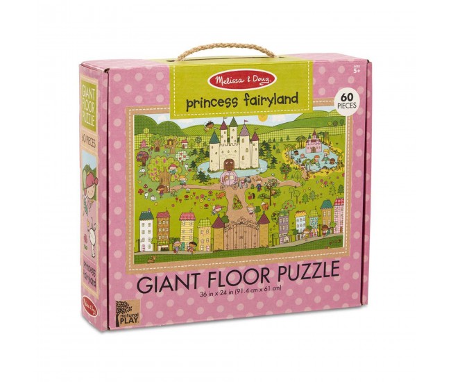 Primul meu puzzle de podea eco tinutul printelesor - melissa & doug