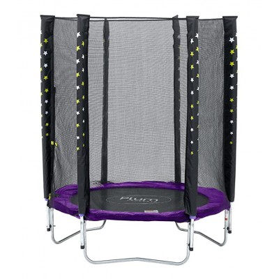 Set trambulina cu plasa de protectie junior 140 cm plum