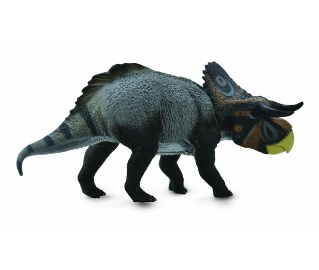 Figurina dinozaur nasutoceratops pictata manual l collecta