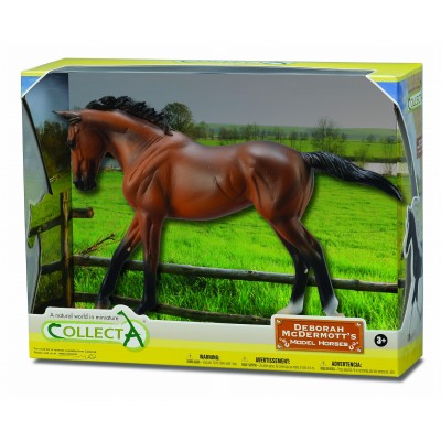 Figurina in cutie iapa thoroughbred bay pictata manual wb collecta