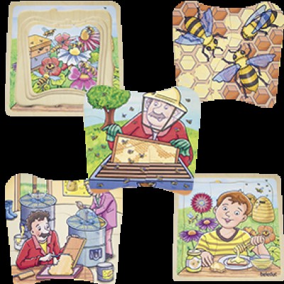 Puzzle stratificat mierea de albine