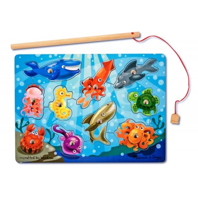 Joc de pescuit magnetic animale marine melissa and doug