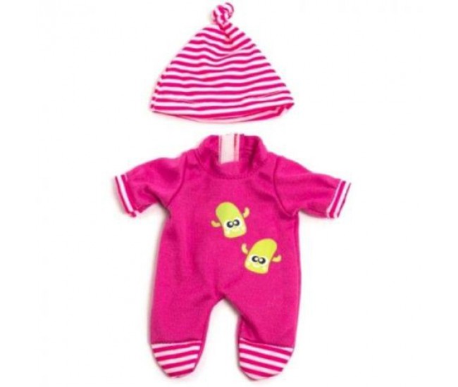 Set pijama si caciulita pentru papusa fetita 21 cm