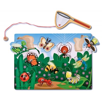 Joc din lemn magnetic prinde insectele melissa and doug