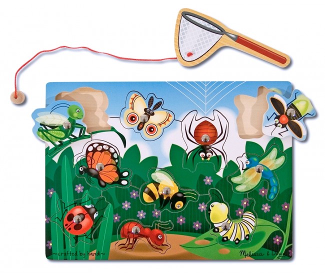 Joc din lemn magnetic prinde insectele melissa and doug