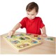 Puzzle de lemn cu sunete cantecele copilariei melissa & doug