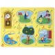 Puzzle de lemn cu sunete cantecele copilariei melissa & doug