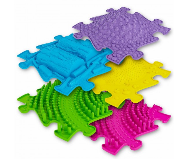 Covoras ortopedic senzorial puzzle set 3d extins a muffik