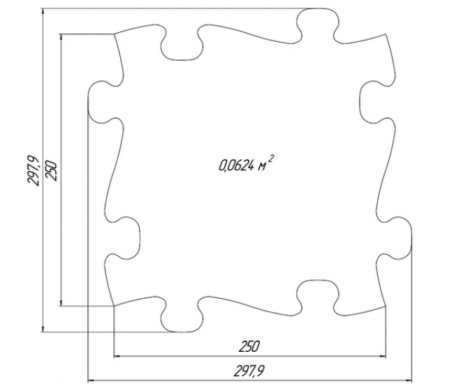 Covoras ortopedic senzorial puzzle set pentru bebelusi muffik