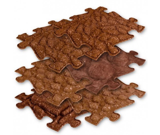 Covoras ortopedic senzorial puzzle set eco muffik