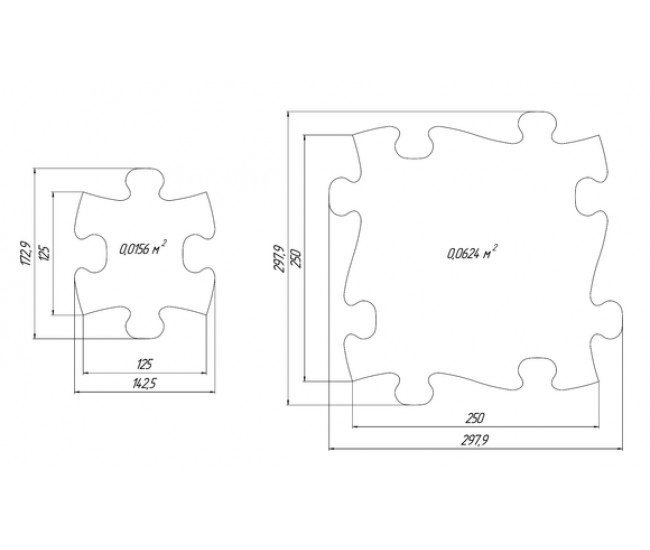 Set covorase ortopedice senzoriale puzzle diamant a muffik