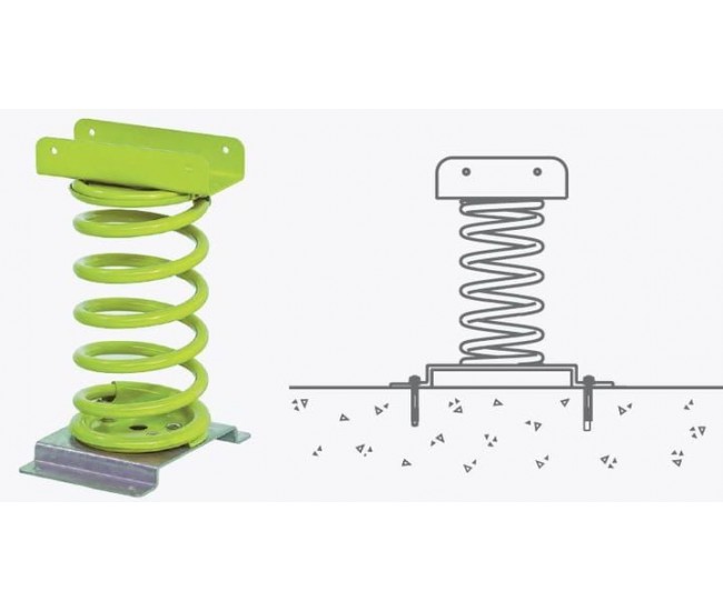 Balansoar pe arc pentru copii elefant, hdpe, cu prindere pe beton kbt