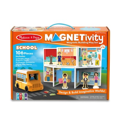 Set magnetic de joaca la scoala - melissa & doug