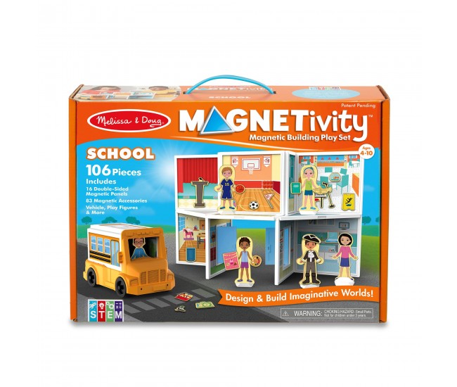 Set magnetic de joaca la scoala - melissa & doug