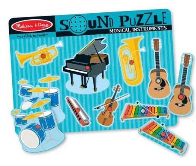 Puzzle sonor instrumente muzicale melissa and doug