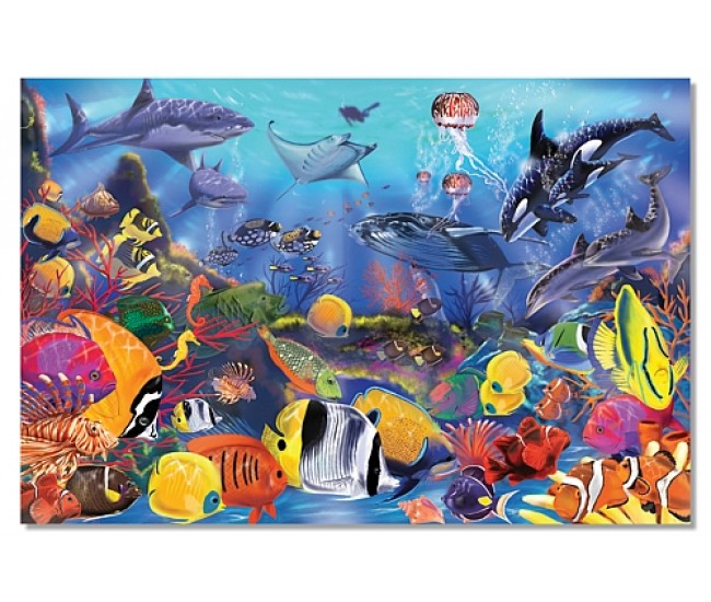 Puzzle de podea viata subacvatica melissa and doug