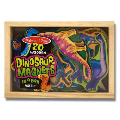 Dinozauri din lemn cu magneti melissa and doug