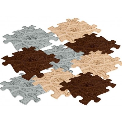 Covoras ortopedic senzorial puzzle set roots