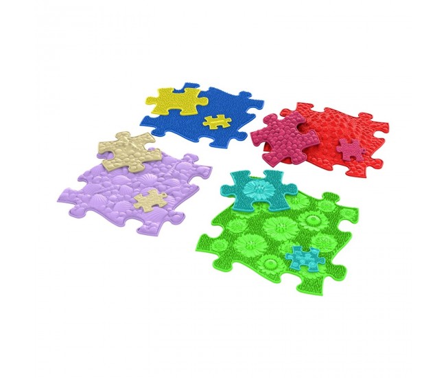 Covoras ortopedic senzorial puzzle set joc de memorie tactil