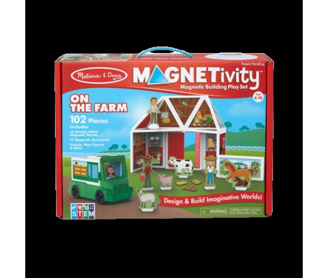 Set magnetic de joaca la ferma - melissa & doug