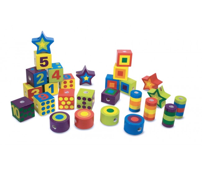 Joc cu activitati insira margelele melissa and doug