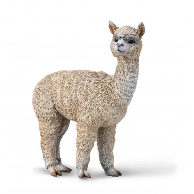 Figurina pictata manual alpaca