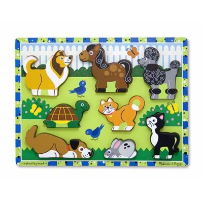 Puzzle in relief animale de companie melissa and doug