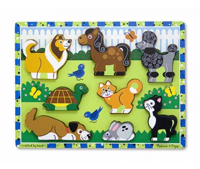 Puzzle in relief animale de companie melissa and doug